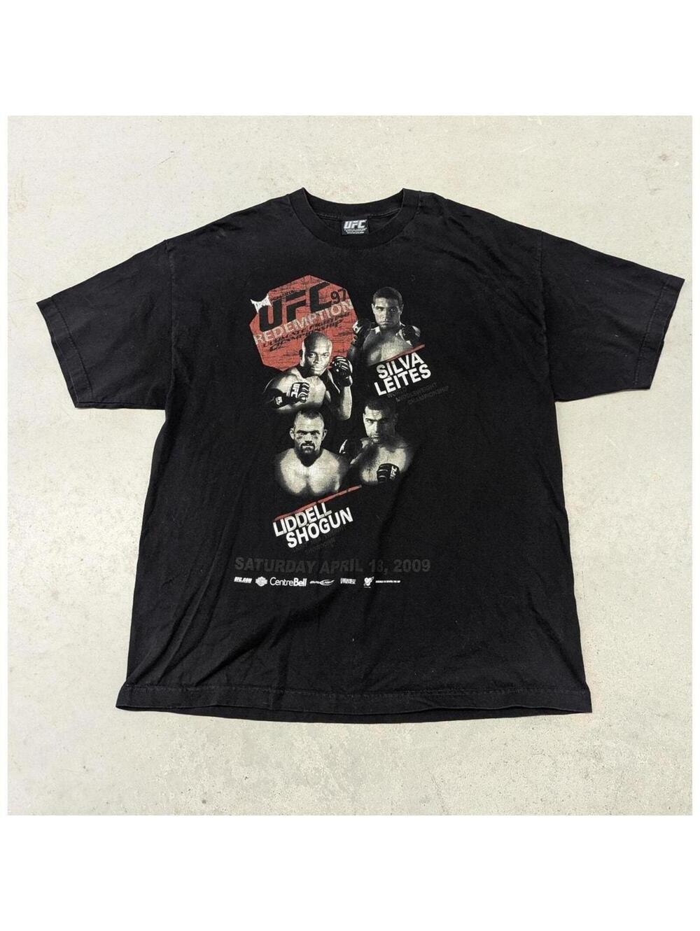 2009 UFC 97 Redemption Silva vs Leites promo t-shirt